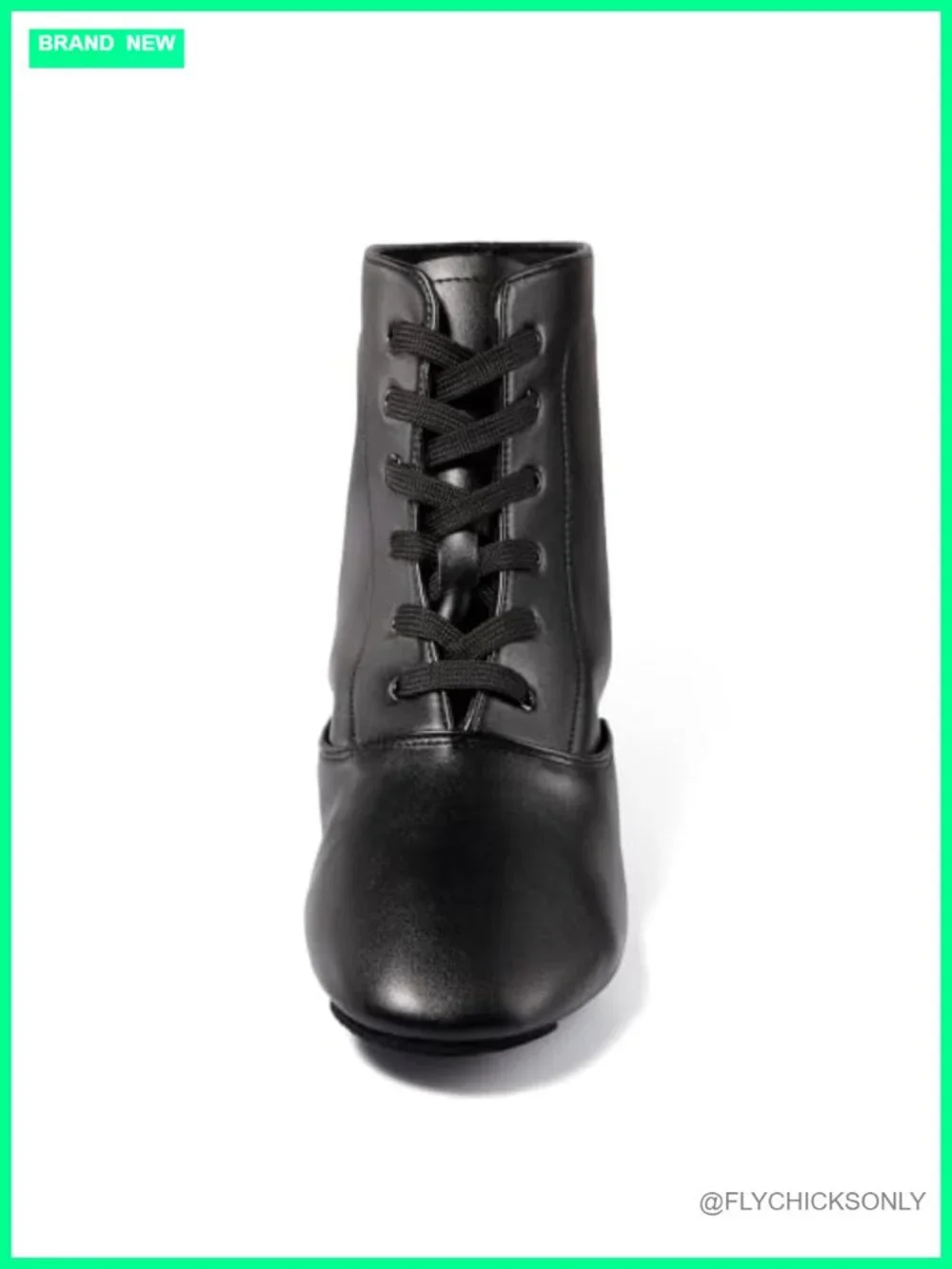 Unisex Jazz Boots PU Leather Lace Up Dance Shoes